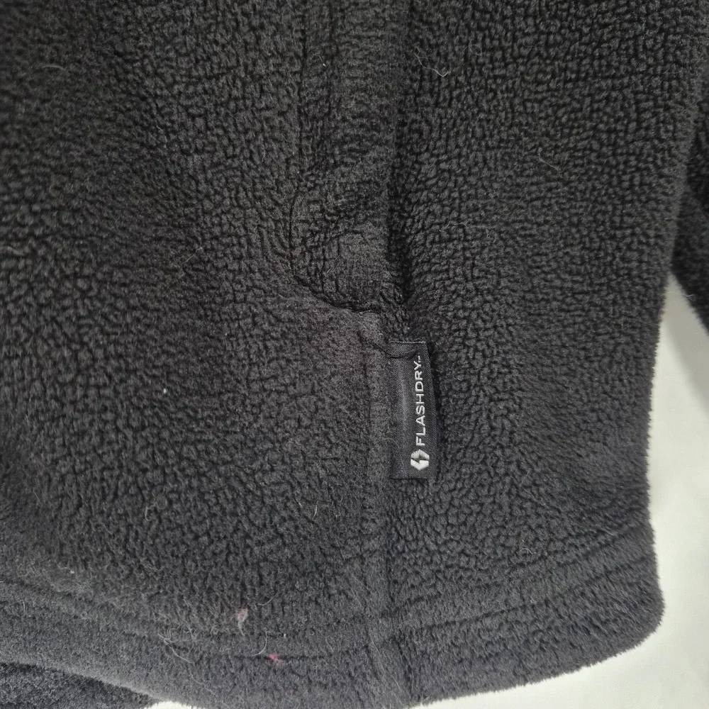 The North Face FlashDry Full Zip Fleece Jacket Black Men's Medium Outdoor Hiking
